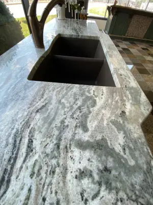 Brown Dream, Sturdy Marble Vanity Surface — Countertop Installation Services project by Momax Marble