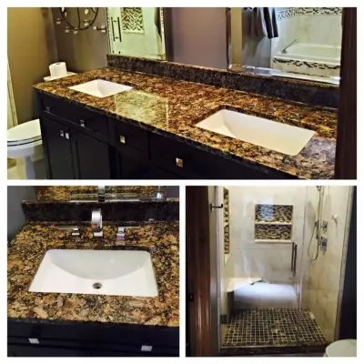 Giallo Fiorito Dark Granite by Indy Custom Stone