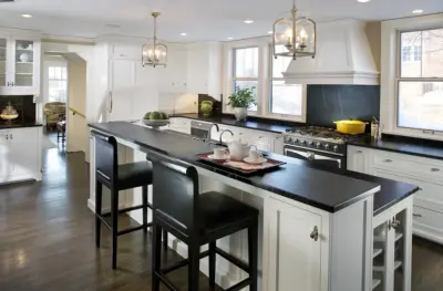 Timeless Contrast Kitchen by Berry Marble & Granite