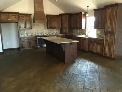 Textured Concrete Flooring — Countertop Installation Services project by Concrete Perceptions, Inc.