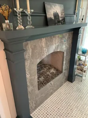 Modern Hearth — Countertop Installation Services project by CMG Granite And Stone Inc.