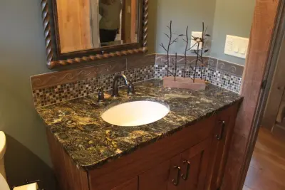 Celestial Blue Granite Countertop — Countertop Installation Services project by Elegant Creations Granite Marble & More LLC