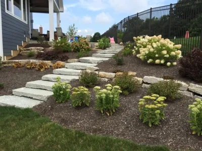 Landscaping/Hardscape on a slope — Landscape Design project by Buckeye Lawn & Landscaping | Oheil Irrigation Co.