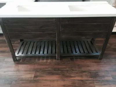 Cranford Bespoke Vanity — Countertop Installation Services project by The Stone Studio