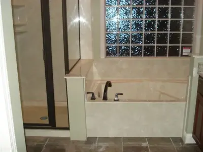 Shower and Bathtub Combination — Countertop Installation Services project by L L Cultured Marble, Inc.
