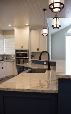 Granite Kitchen for New Home Build by Custom Counter Tops, Inc