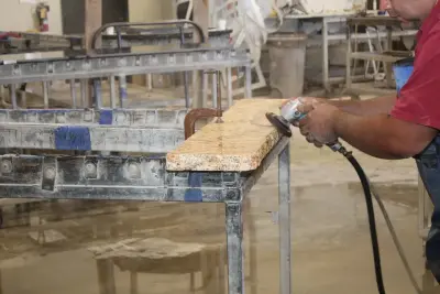 Slicing and Crafting — Countertop Installation Services project by Paragon Granite Inc