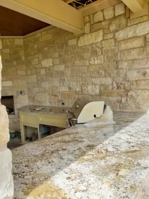 Granite Outdoor Kitchen in Desert Beach — Countertop Installation Services project by S.A.K Granite