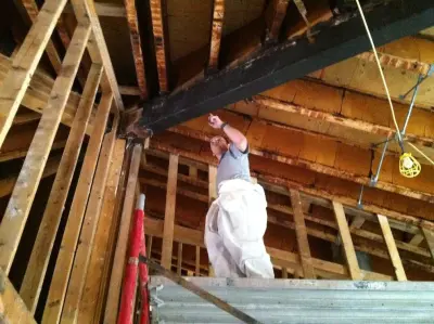 Fire Damage Restoration Using Dry Ice Blasting — Countertop Installation Services project by Steammaster