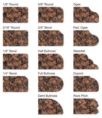 Edge Attributes — Countertop Installation Services project by Granite Countertop Solutions