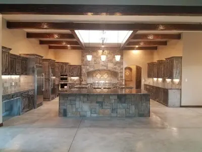Brown Granite for Kitchen and Bathroom in English Style by Sandia Marble