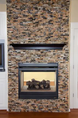 Fireplace Renovation — Countertop Installation Services project by American Marble & Granite