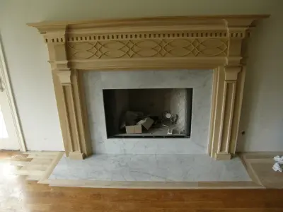 Hearth Enclosure — Countertop Installation Services project by Petersen Granite & Marble, LLC