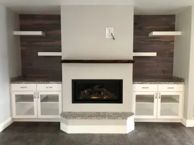 Fireplace Designs — Countertop Installation Services project by Nova Tile & Stone