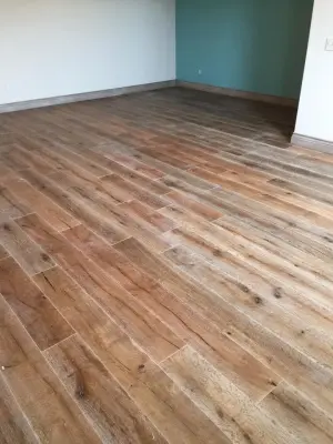 Aesthetic Wood Appearance Flooring: Tile, Vinyl, and Hardwood — Countertop Installation Services project by The Countertop Shop