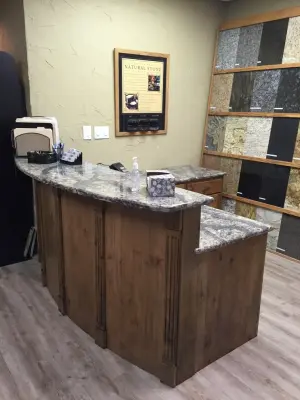 Reception Area Desk — Countertop Installation Services project by The Countertop Shop