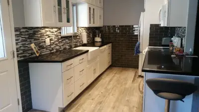 Culinary Corridor — Countertop Installation Services project by Summit Tile & Stone