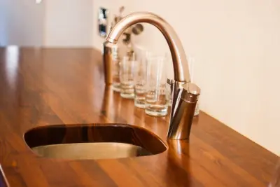 Crystal Cabinet Works - Garner Wet Bar by Surface Art Countertops