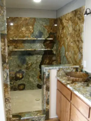 Atlas Granite Shower — Countertop Installation Services project by Petersen Granite & Marble, LLC