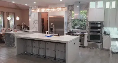 Granite Stone Carvers — Countertop Installation Services project by Granite Stone Cutters