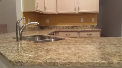 Ornamental Giallo Kitchen — Countertop Installation Services project by Global Service LLC