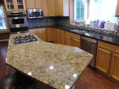 Cecilia Island and Dark Pearl — Countertop Installation Services project by Global Service LLC