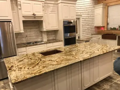 Granite Kitchen by Jaguar — Countertop Installation Services project by S.A.K Granite