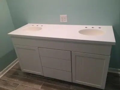 Jena Composite Surface Countertops — Countertop Installation Services project by The Stone Studio
