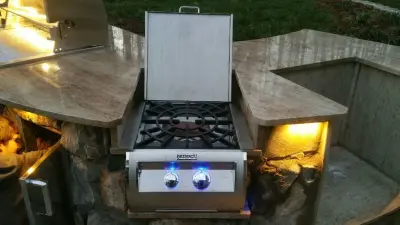 Royal Outdoor Cooking Space — Countertop Installation Services project by The Stone Studio