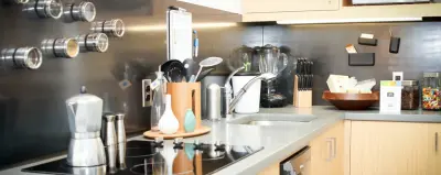 Pearl District Kitchen Counters and Vanity, Portland — Countertop Installation Services project by Cement Elegance