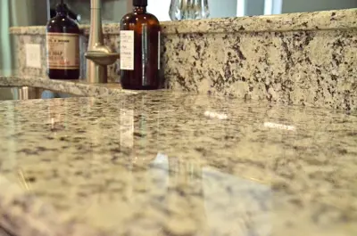 Azure Gem & Ivory Napoli Kitchen — Countertop Installation Services project by Bolder Granite
