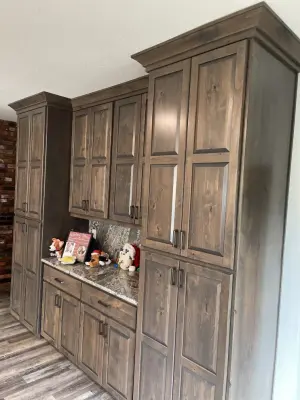 Ash Blue Granite Kitchen Renovation — Countertop Installation Services project by American Marble & Granite