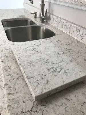 Santiago Quartz Surface — Countertop Installation Services project by Gomez Granite Countertops