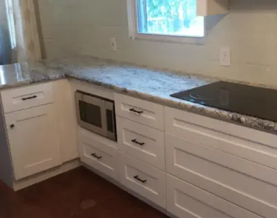 Santorini Bliss — Countertop Installation Services project by Stonehenge Granite LLC