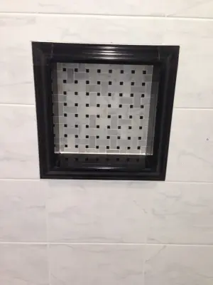 Illuminated Main Bathroom — Countertop Installation Services project by JS Mosaic Works