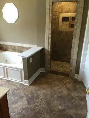 Bathroom renovation project — Countertop Installation Services project by Brinson Custom Tile