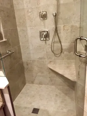 Highland Builders Master Bathroom Renovation — Countertop Installation Services project by Tile Wholesalers