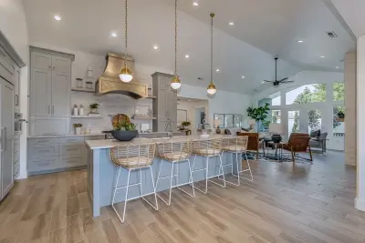 Metal Ventilation Hood — Countertop Installation Services project by La Bastille