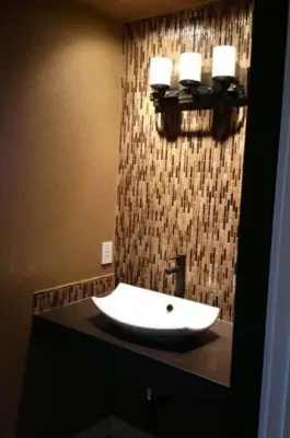 Contemporary Bathroom — Countertop Installation Services project by Mark Schreck Concrete Designs