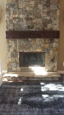 Stone Hearth Fireplace — Countertop Installation Services project by StartTile