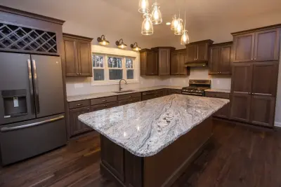 Nevaska Mist Granite Culinary Space — Countertop Installation Services project by Prestige Custom Stone Products, Inc.