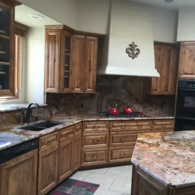Obsidian Stone Kitchen — Countertop Installation Services project by Sandia Marble