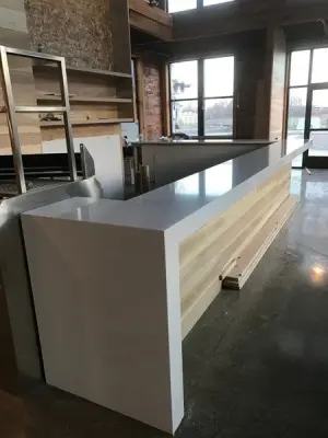 Silestone countertop for sushi bar — Countertop Installation Services project by Gomez Granite Countertops