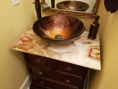 Obsidian Elegance — Countertop Installation Services project by MultiStone Enterprises, Inc.