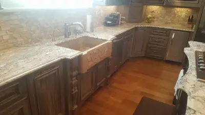 Bespoke Onyx Project - Memphis/Shelby County — Countertop Installation Services project by Superior Stone Works