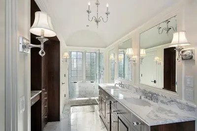 Classic Bathroom Countertops — Countertop Installation Services project by Rock-It Surfaces Inc.