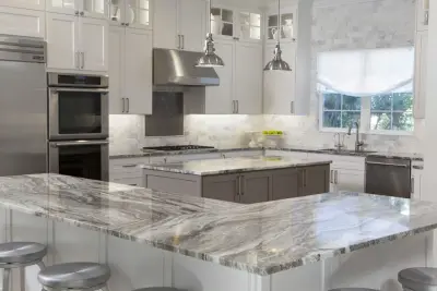 Shades of Gray Kitchen by Berry Marble & Granite