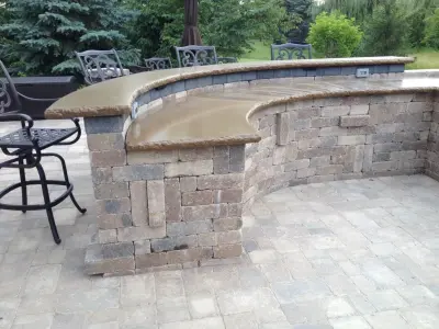 Alfresco Dining and BBQ — Countertop Installation Services project by Flint Ridge Concrete Designs