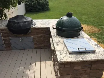 Exterior Countertops - Our Portfolio — Countertop Installation Services project by Trinity Granite & Marble