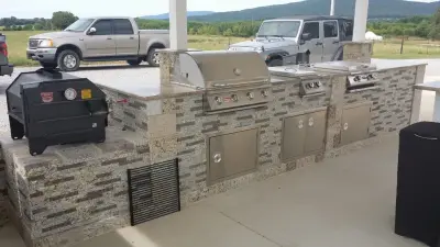 Alfresco Cooking Areas — Countertop Installation Services project by Stoneworld Tn